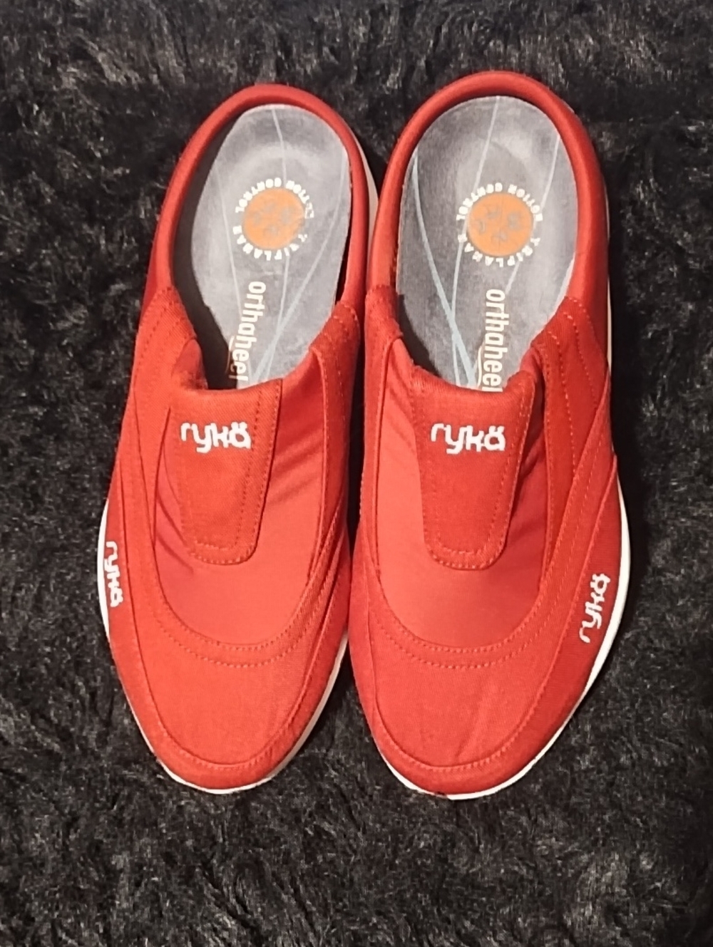 Ryka VGC Women's Red Slip-On Sneakers Size 6 Orthaheel.